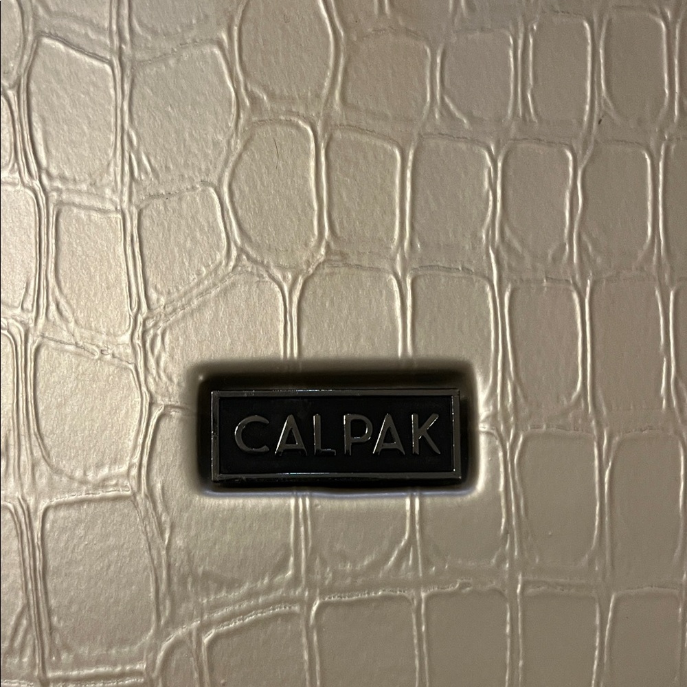 Calpak Beige Textured Hatbox Jewelry Case - Picture 2 of 7